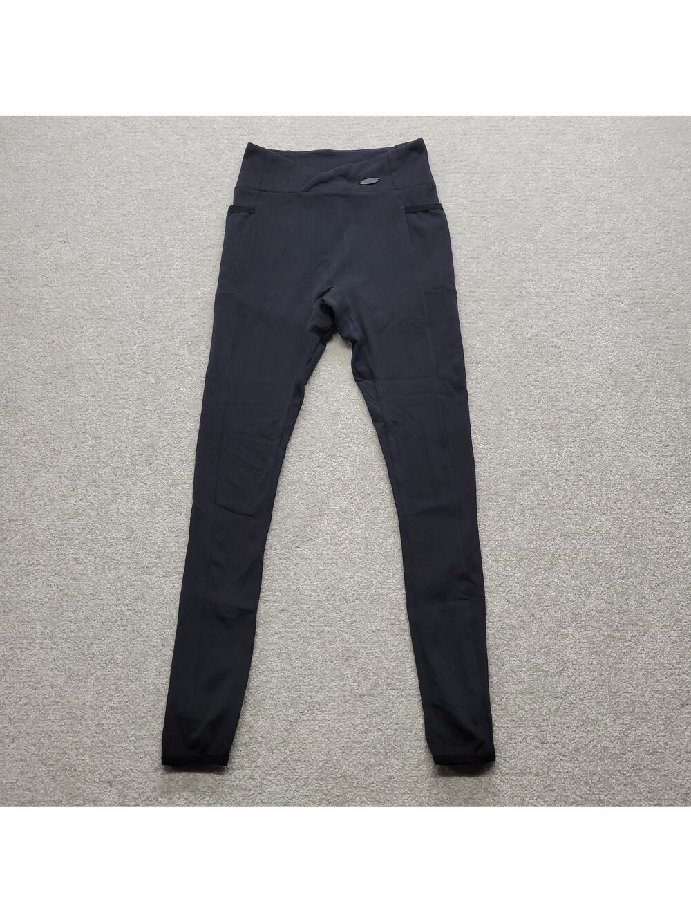 Gymshark Womens XS Black Stirrup Leggings Side Pocket Athletic Pants
